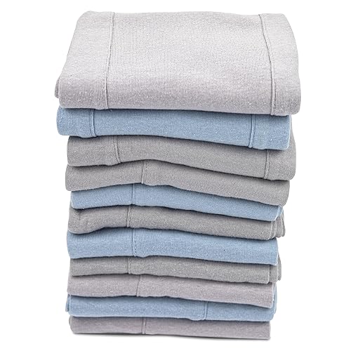 Miniatura 8 de Paños para eructos para niños y niñas, paquete de 7 unidades, grandes, 100% algodón, trapos extraabsorbentes de doble capa, color menta