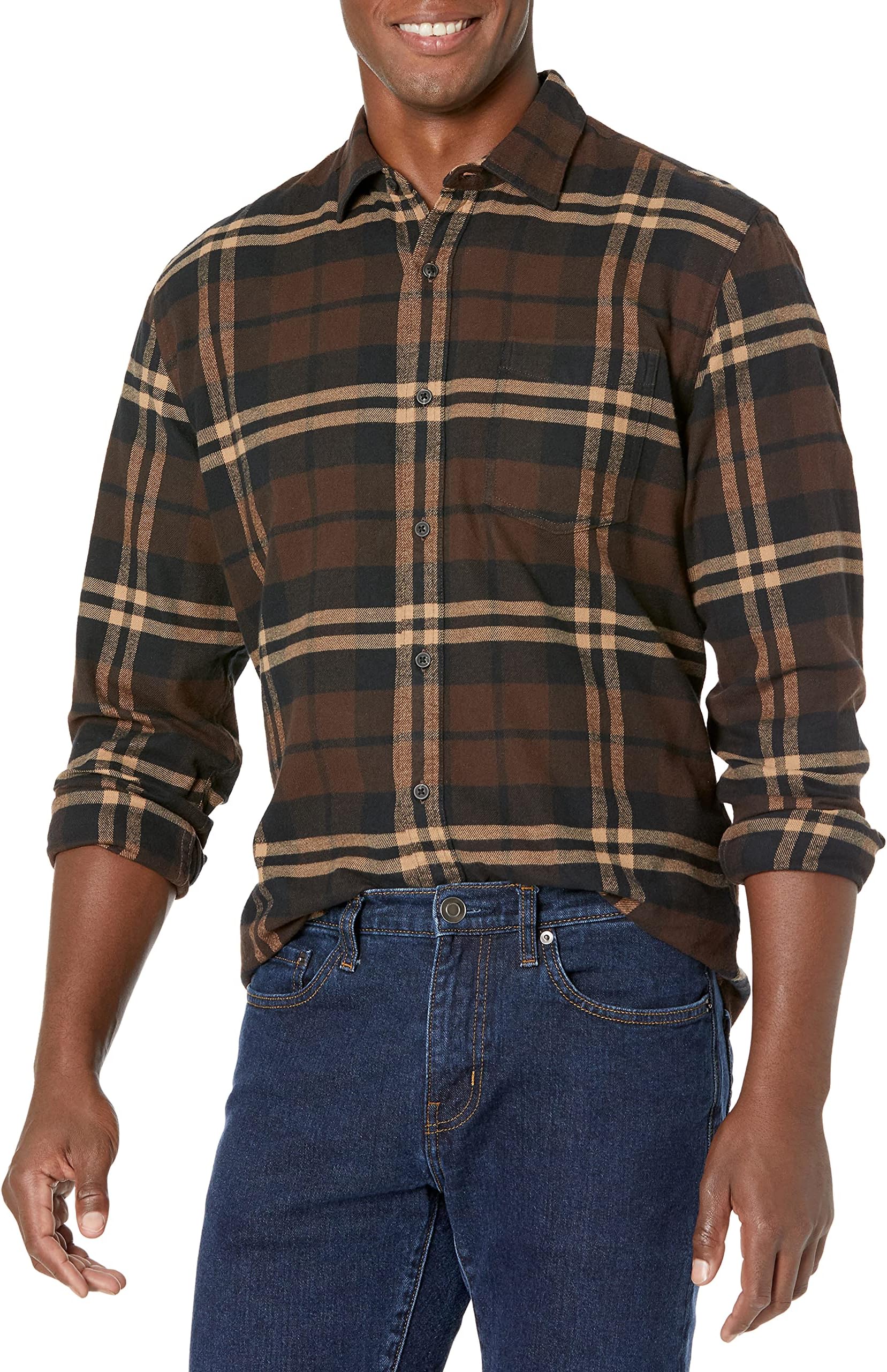 Men's Regular-Fit Long-Sleeve Flannel Shirt (Available in Big & Tall)