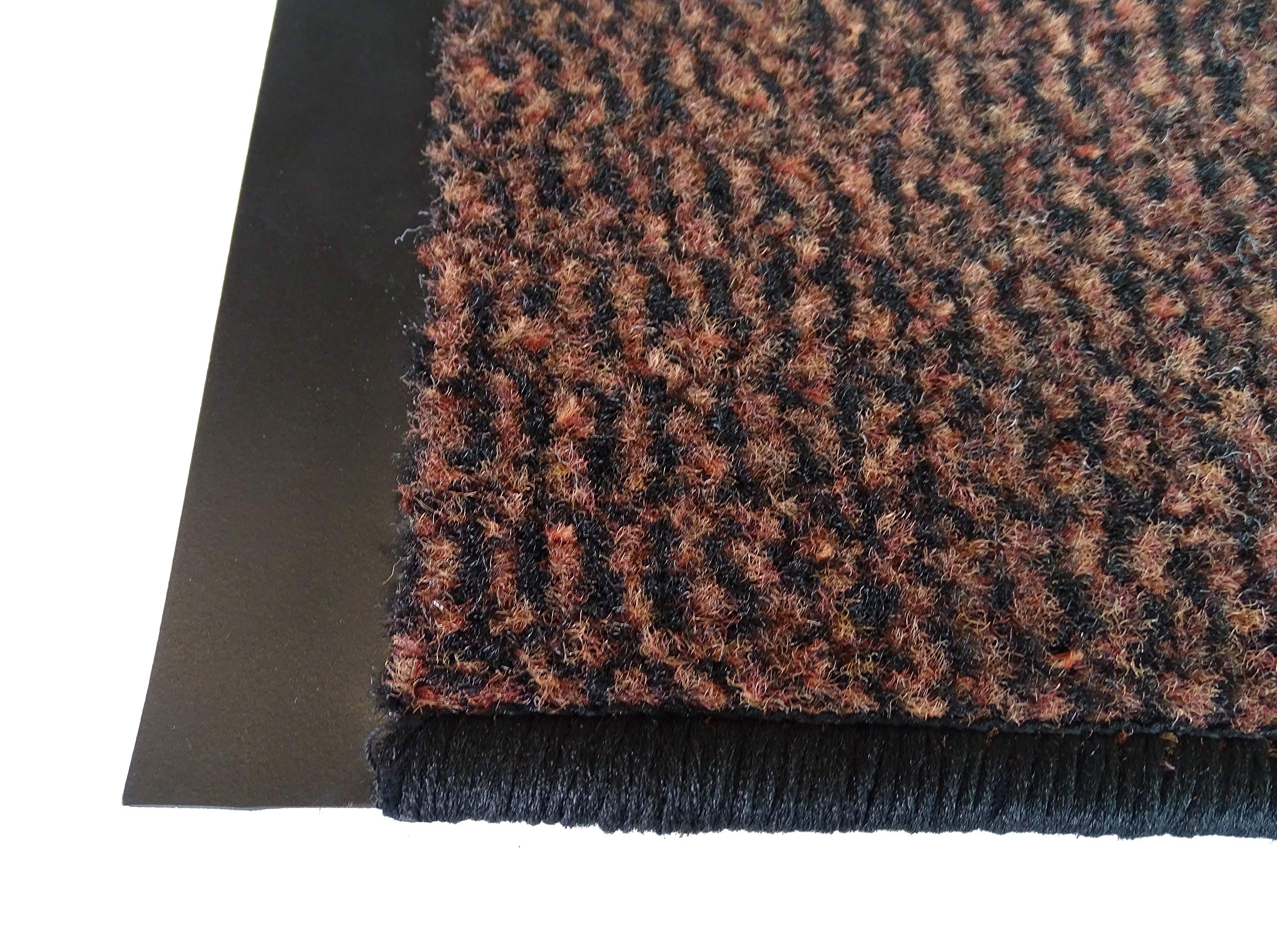 Schmutzfangläufer Meterware 60 cm Terra-schwarz meliert - Schnittkanten gekettelt (60 x 320 cm, Terra)
