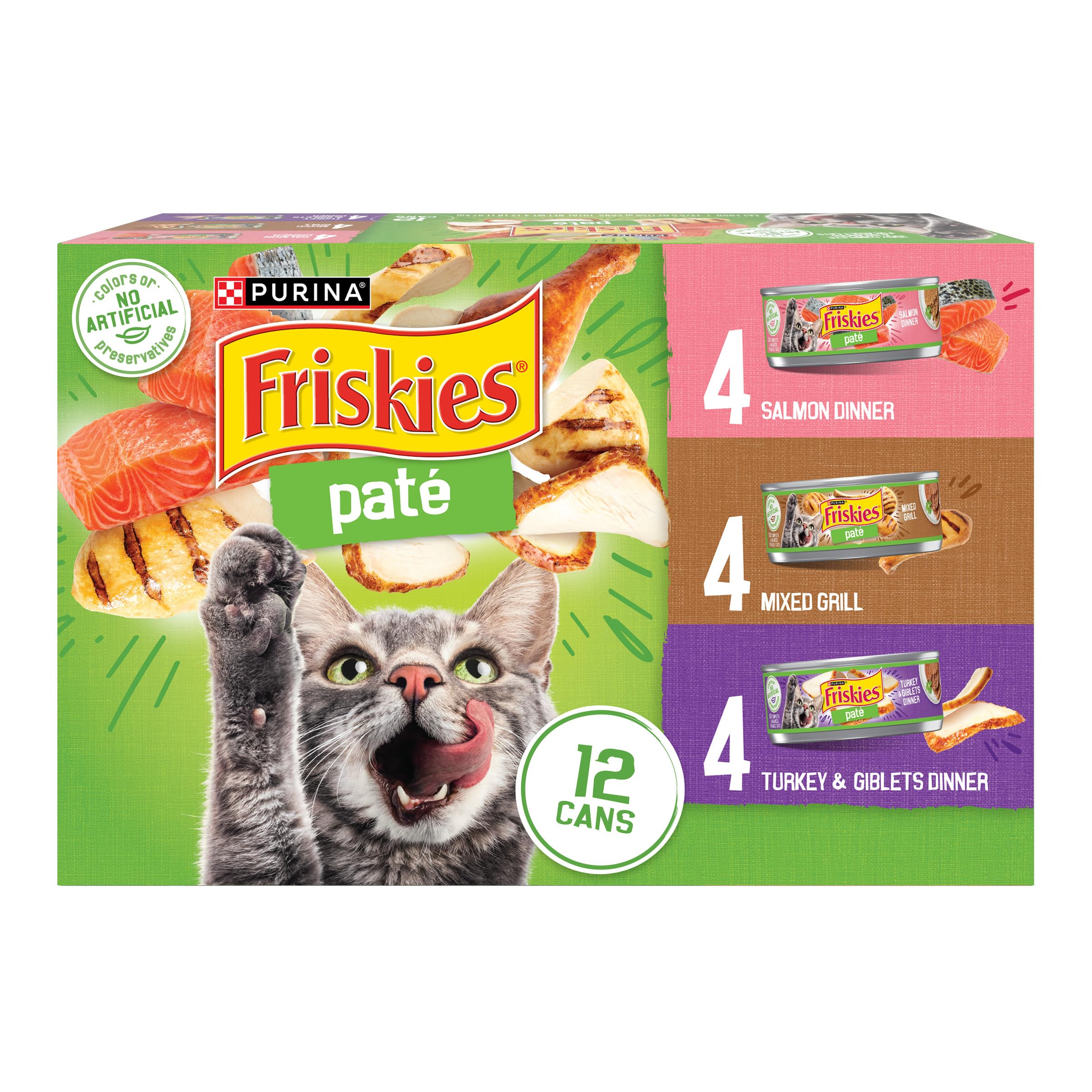 Purina Friskies Wet Cat Food Pate Variety Pack 24-Pack