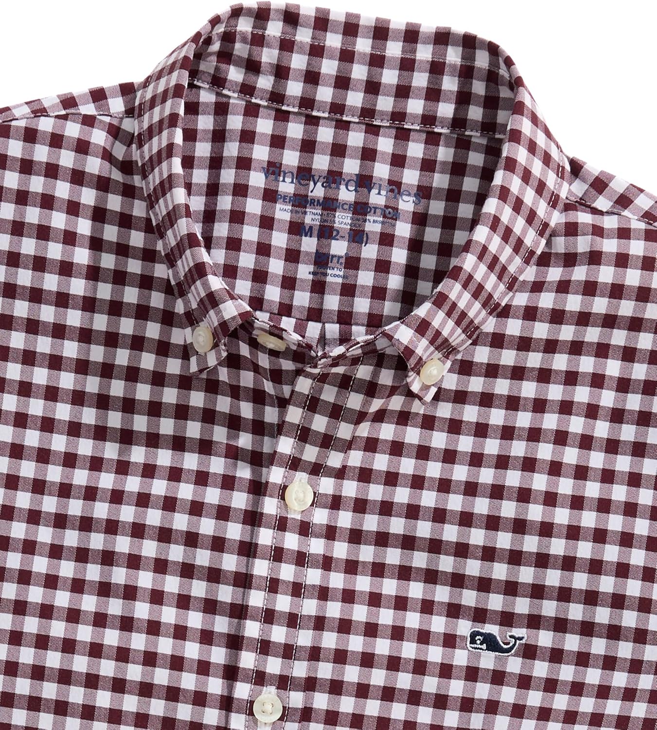 Vineyard Vines Boys Boys' On-The-go Brrrº Gingham Shirt - Image 2