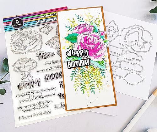 Miniatura 6 de Alinacutle Plantilla de corte de metal para hacer tarjetas hechas a mano, álbum de recortes, plantilla de papel para manualidades (1 sello