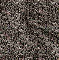 Soimoi Black Poly Georgette Fabric By Yard | Rose & Peony Floral Print | 42 Inch Wide Craft Textile