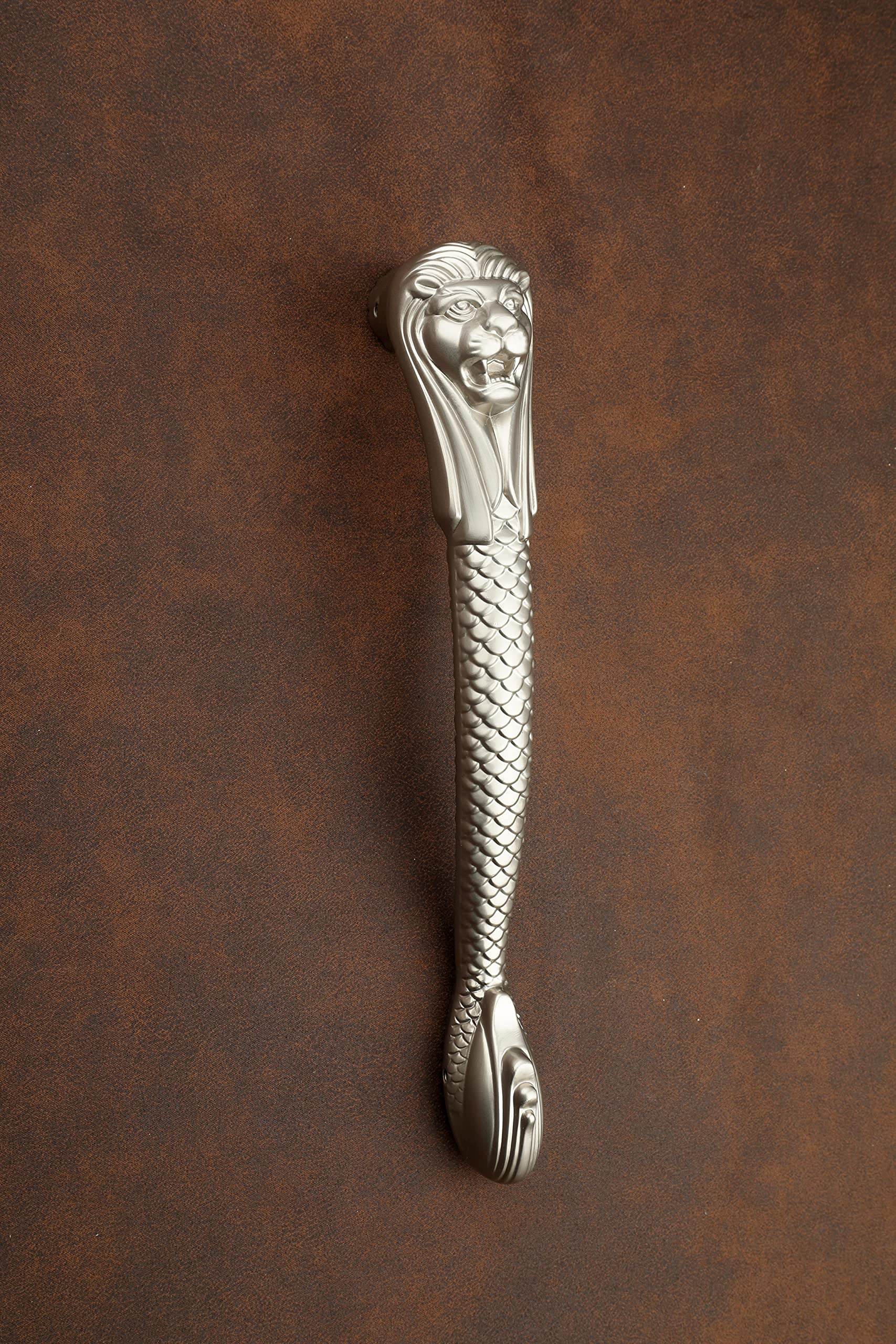 GLOXY ENTERPRISE Lion Shape Curved Main Door Handle Decorative Push & Pull Door Handle Knocker with Vintage Antique Classy Look for Glass and Wooden Door - antiq - (Size - 200mm) Pull Handle — Amazon image 11