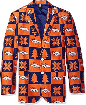 Amazon Nfl Denver Broncosメンズパッチuglyビジネスジャケット サイズ50 Xxl Forever Collectibles ジャケット