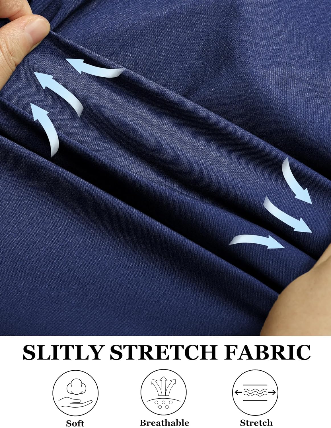 COOFANDY Muscle Fit Dress Shirts for Men Banded Collar Casual Button Down Shirts - Image 5