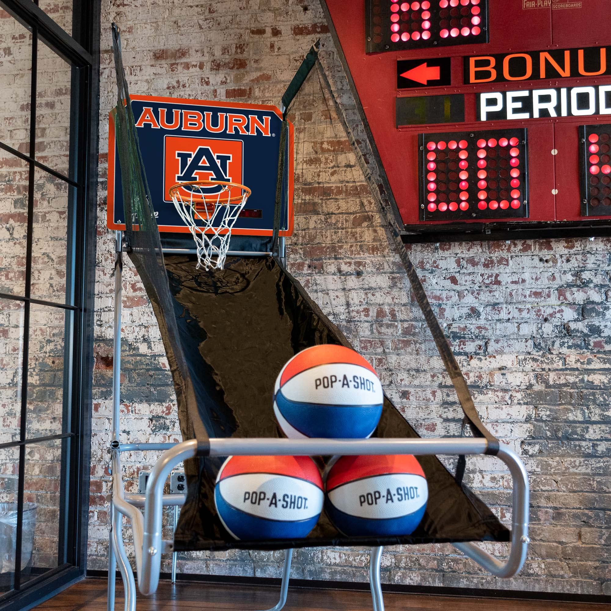 Pop-A-Shot Official NCAA Pop-Up Basketball Game - Portable Tailgate Game (Auburn Tigers Edition)