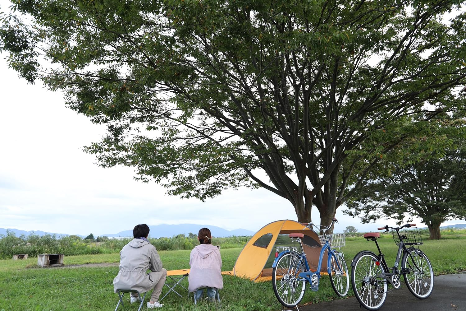 MYPALLAS(マイパラス)折畳シティサイクル26インチ シマノ6段ギア パンクしにくい自転車 LEDダイナモライト バスケット・カギ付 カジュアルカラー MC507 VALORE
