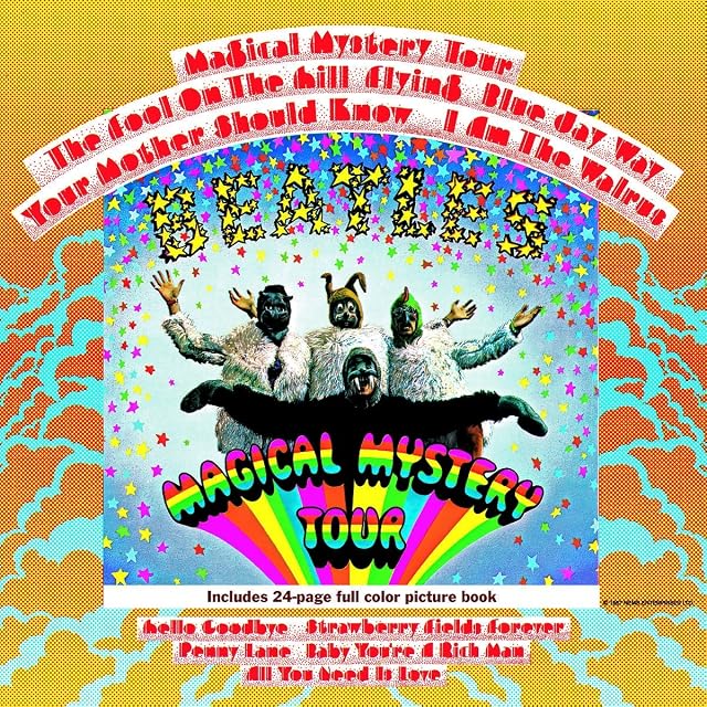 Magical Mystery Tour por The Beatles, capa do álbum