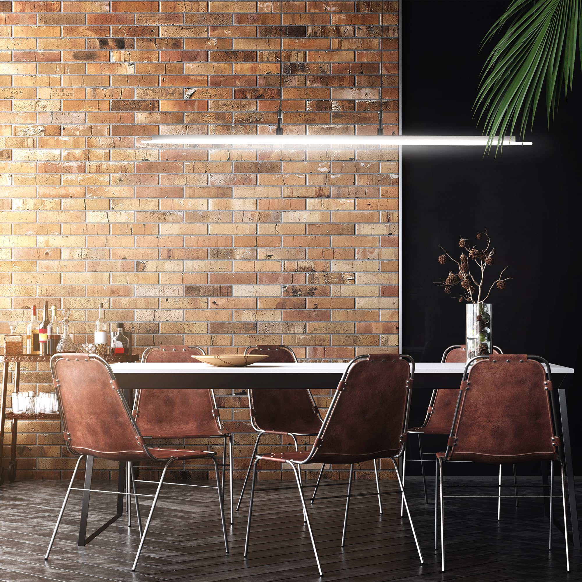 B.K.Licht Lámpara LED de techo colgante de metal y cristal auténtico, altura y luminosidad regulables, 20 W, 1600 lm, 3000 K, índice de protección IP20, color negro