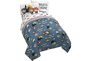 Kids Boys Jay Franco 4 Piece Super Soft Microfiber Harry Potter Bed Set with Sham