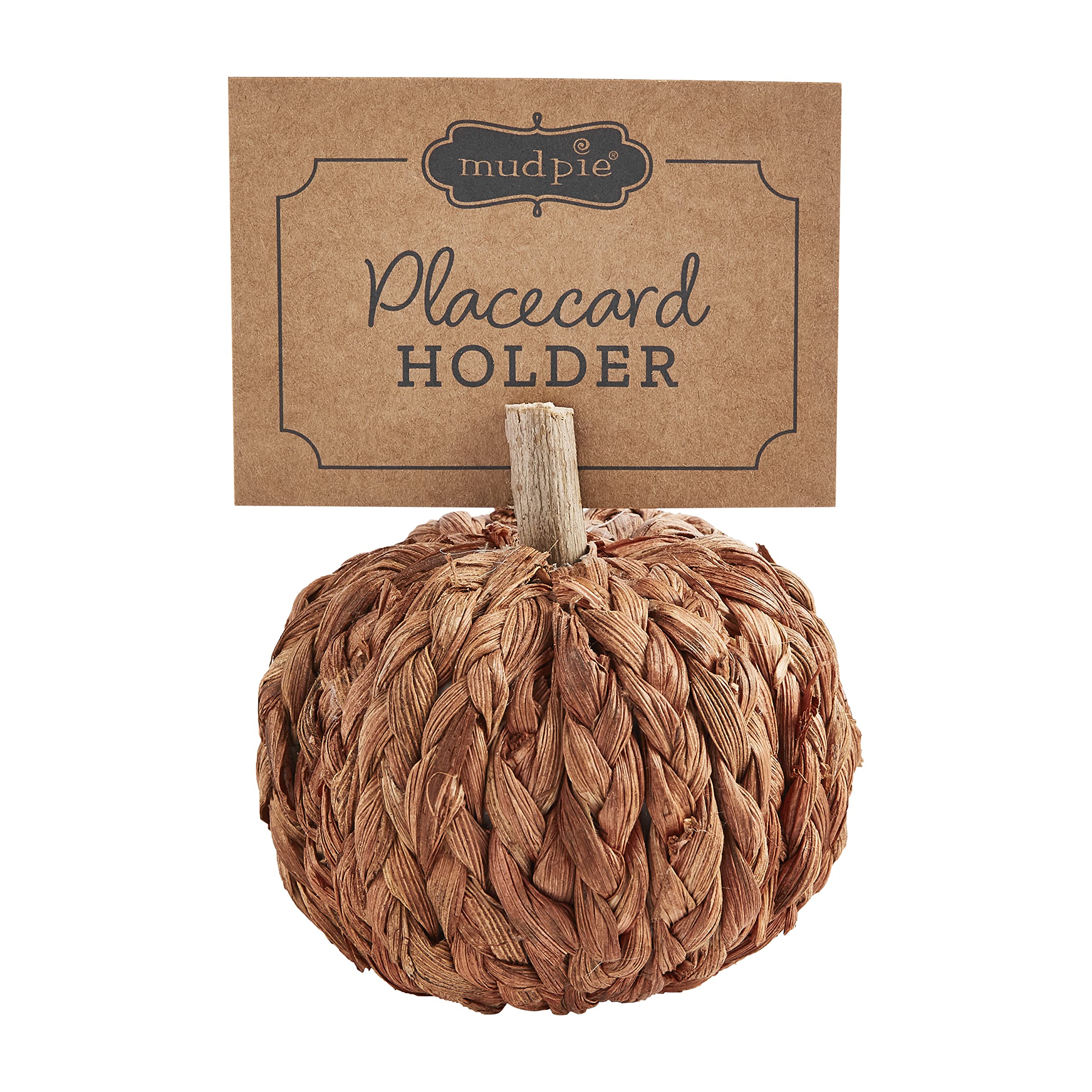 Porte-carte citrouille de Thanksgiving en bois pour une table d'automne