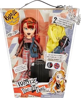 Bratz Pretty ‘N’ Punk Meygan Fashion Doll with 2 Outfits and Suitcase, Collectors Ages 6 7 8 9 10+