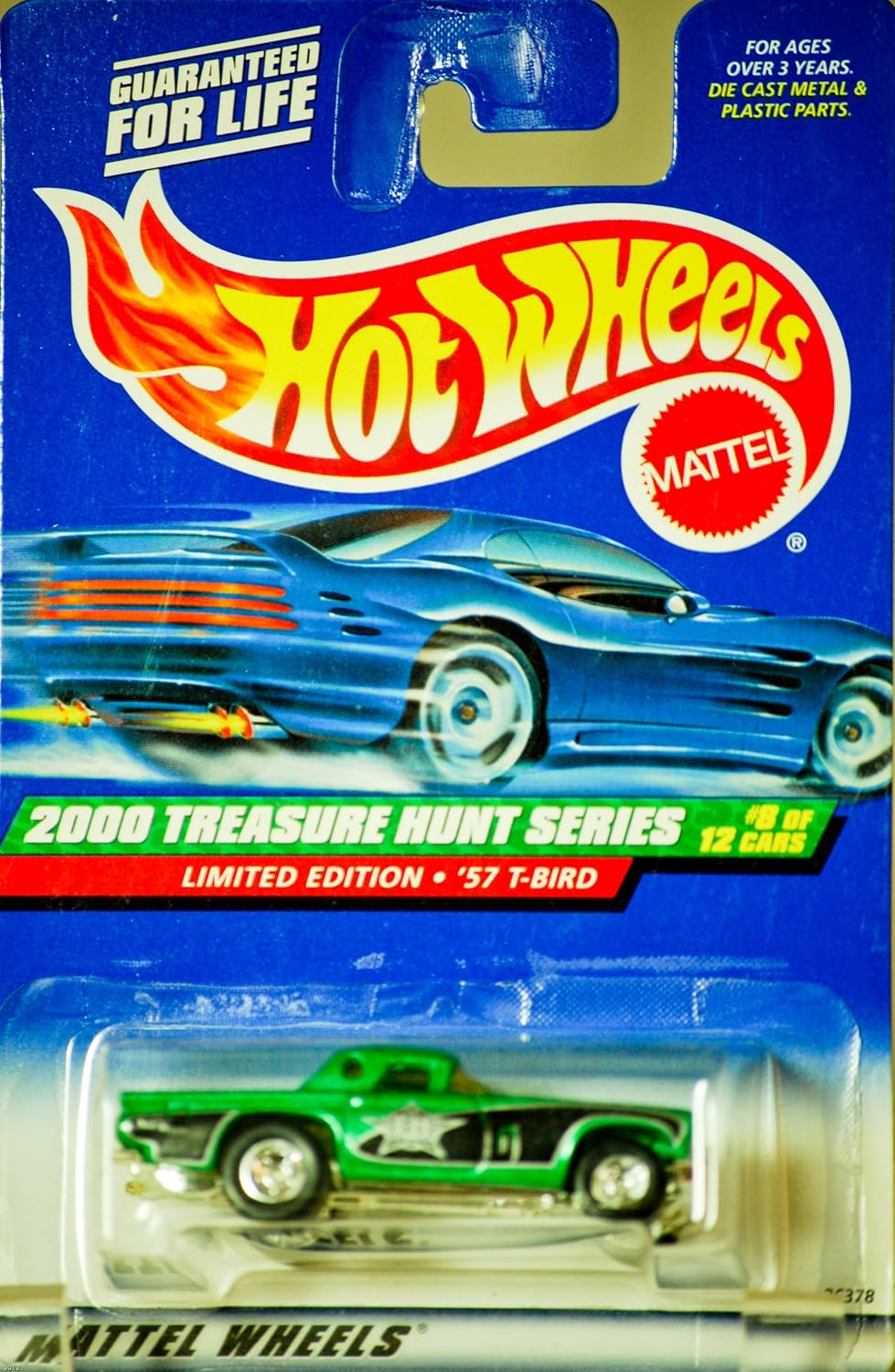 Mattel Hot Wheels 2000 Treasure Hunt Series Limited Edition 1957 '57 T-Bird (#8 of 12), Collector No. 056