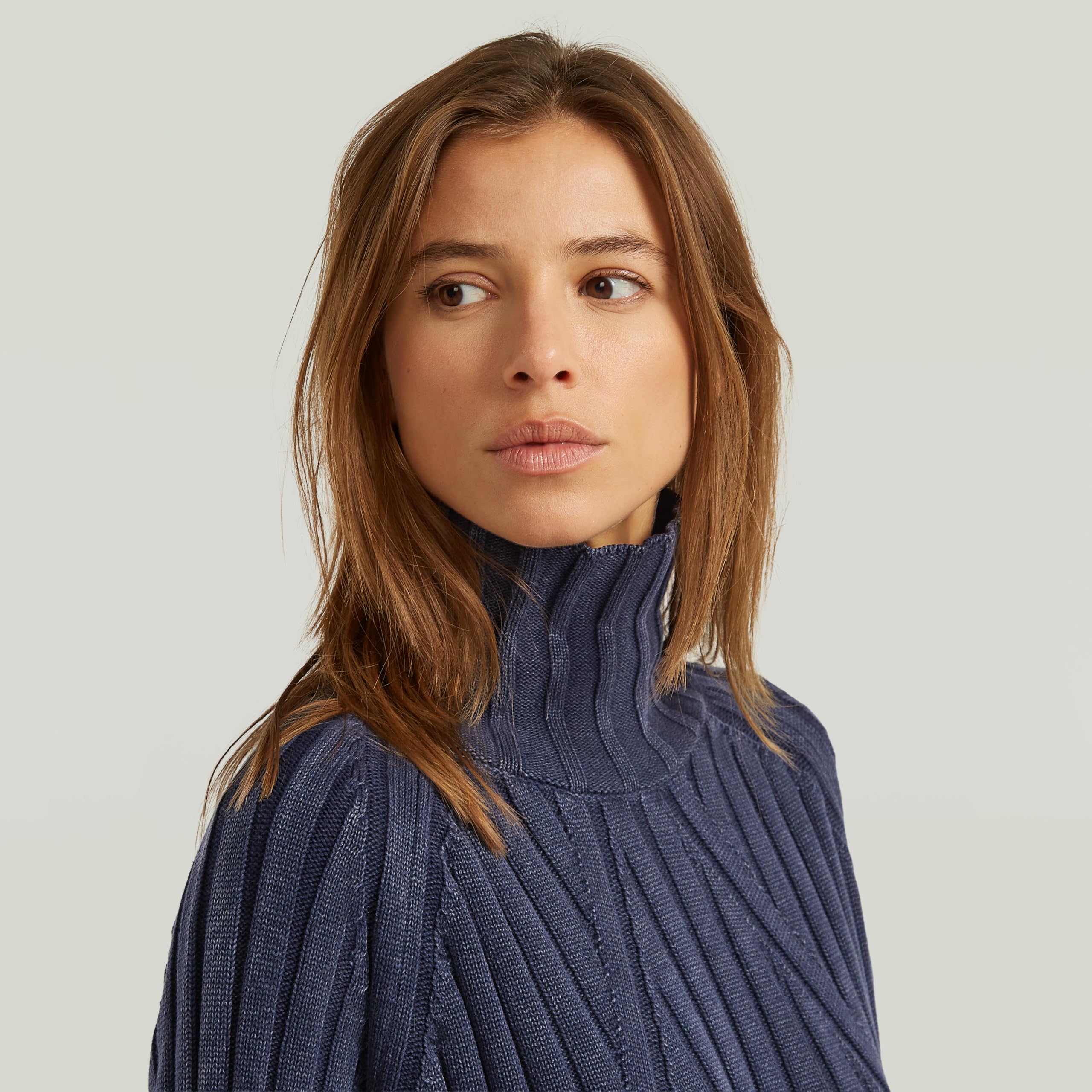G-Star Damen Washed Loose Turtle Knit Wmn Sweater