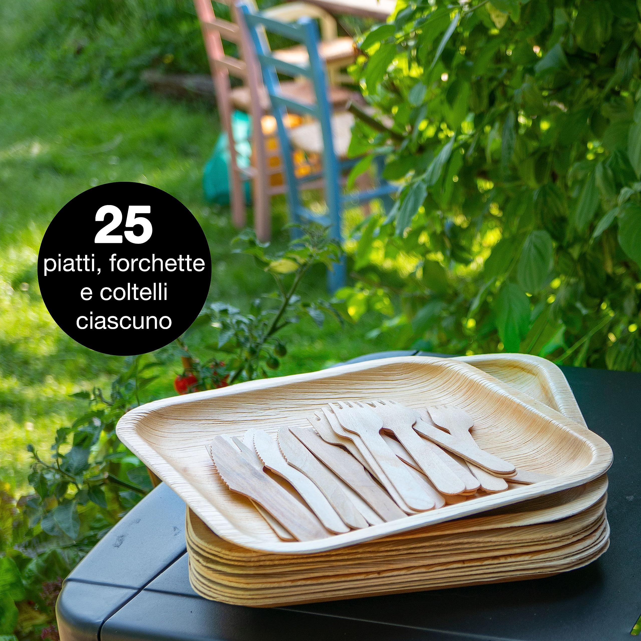 GREENBOX Palmware, stoviglie ecologiche usa e getta in foglie di palma