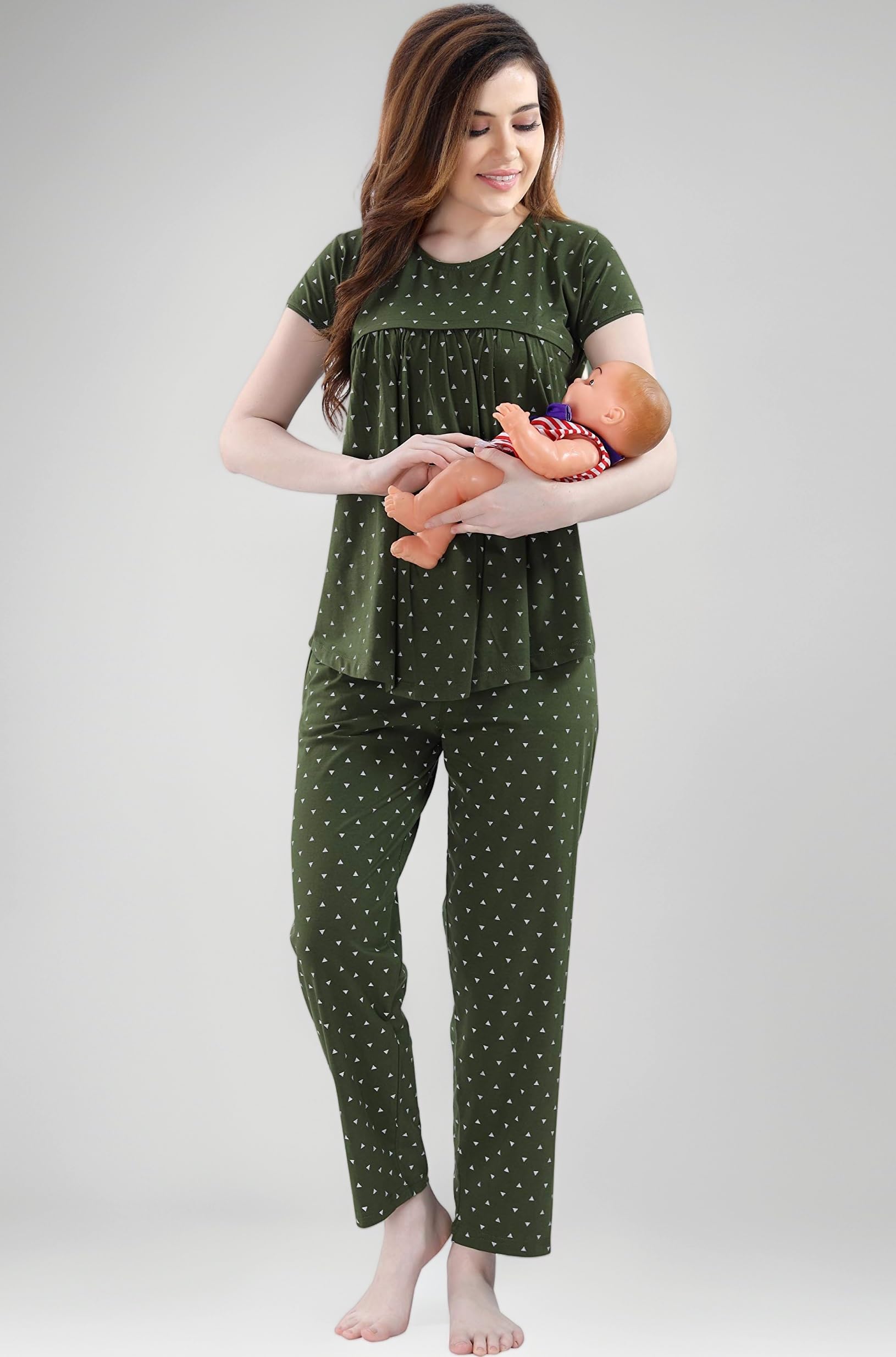 AV2 Women's Cotton All Over Print Top And Pajama Set Pack Of 1