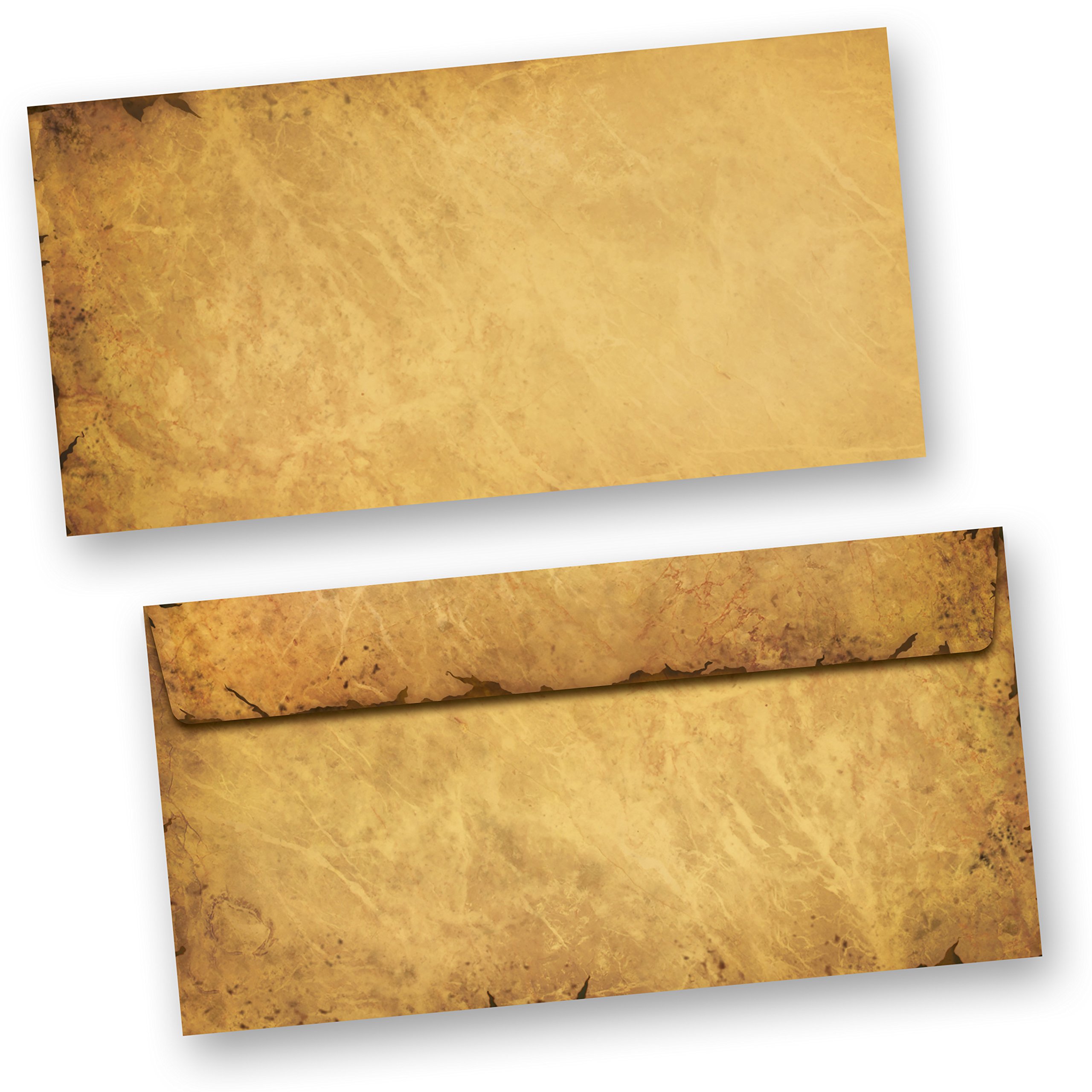 TATMOTIVE Briefpapier Weihnachten Vintage NORDPOL EXPRESS 100 Sets DIN A4 90g, 100 Blatt mit Umschläge OHNE Fenster