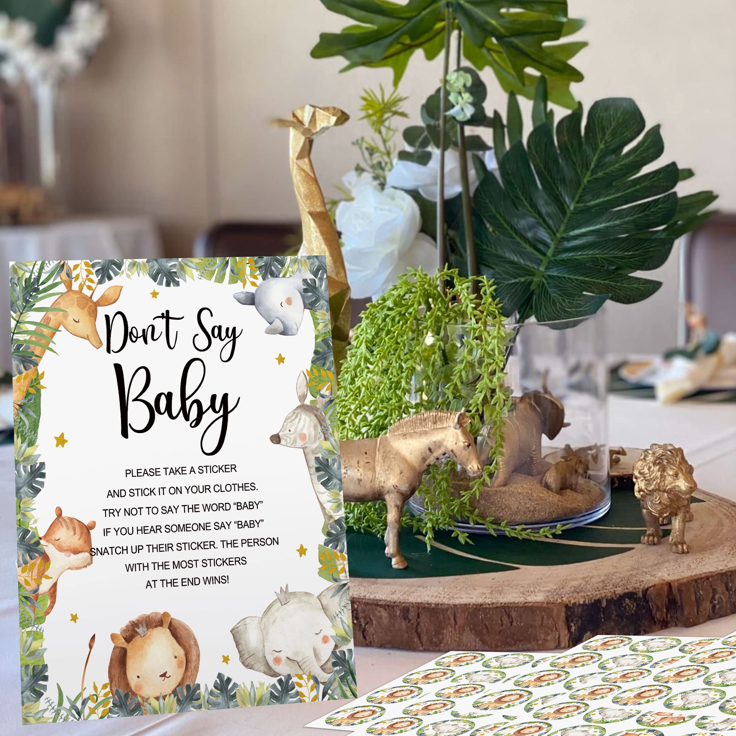 BSWHITESAFA2P10 - Confezione Da 10 Carte Per Bambini A Tema Safari Formato A6 148x105 Mm Design 741312