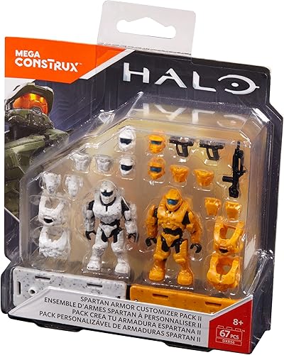 Miniatura 8 de Mega Construx Halo Spartan Armor Customizer Paquete de set de construcción