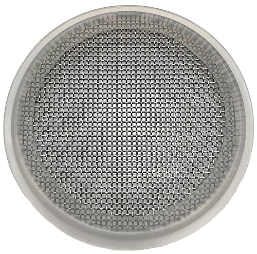 Miniatura 10 de Juntas sanitarias de 2" Tri-Clamp (paquete de 2), Juntas de pantalla tipo unido (#325 malla/44 μm), silicona platino