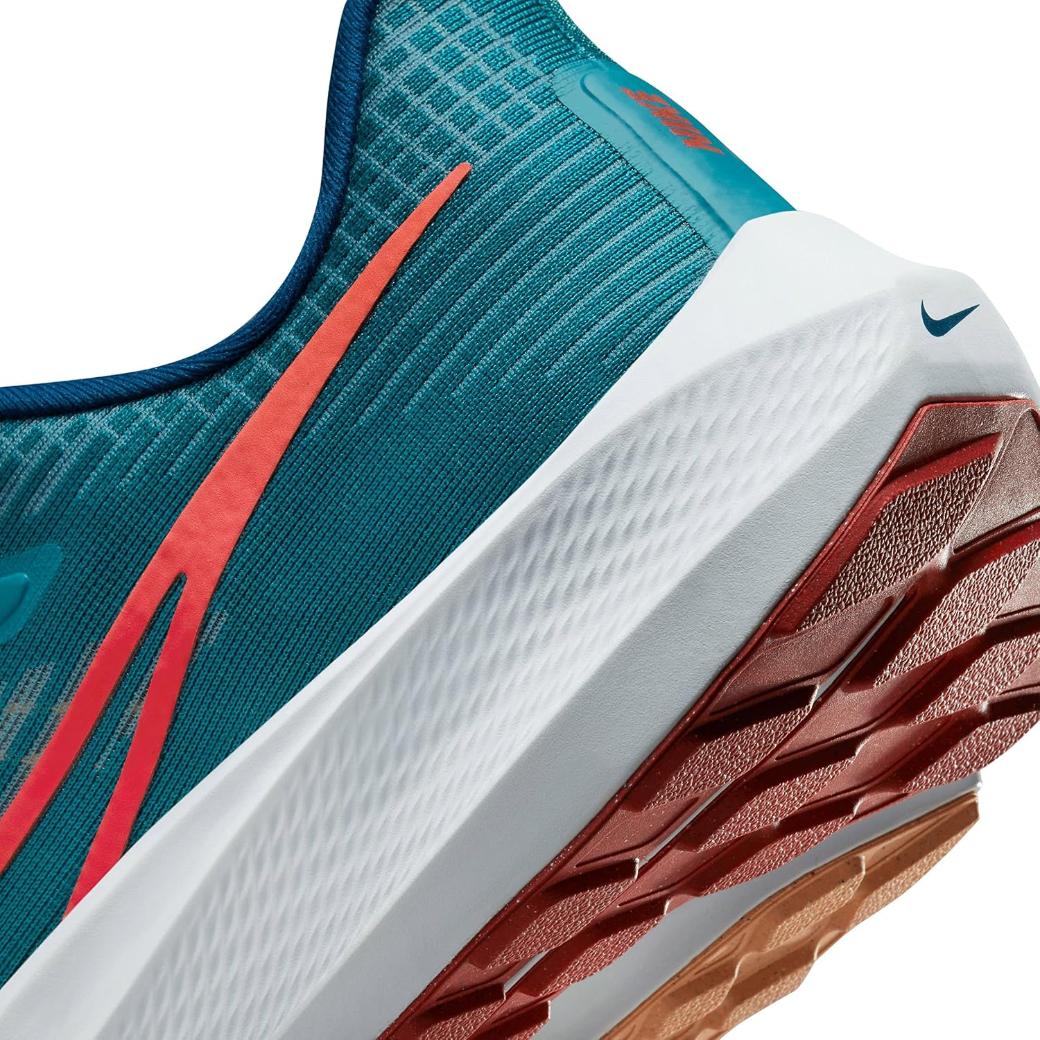 NIKE Air Zoom Pegasus 39, Men's Trainers, Spruce Lt Crimson Valerian, Size 44 EU