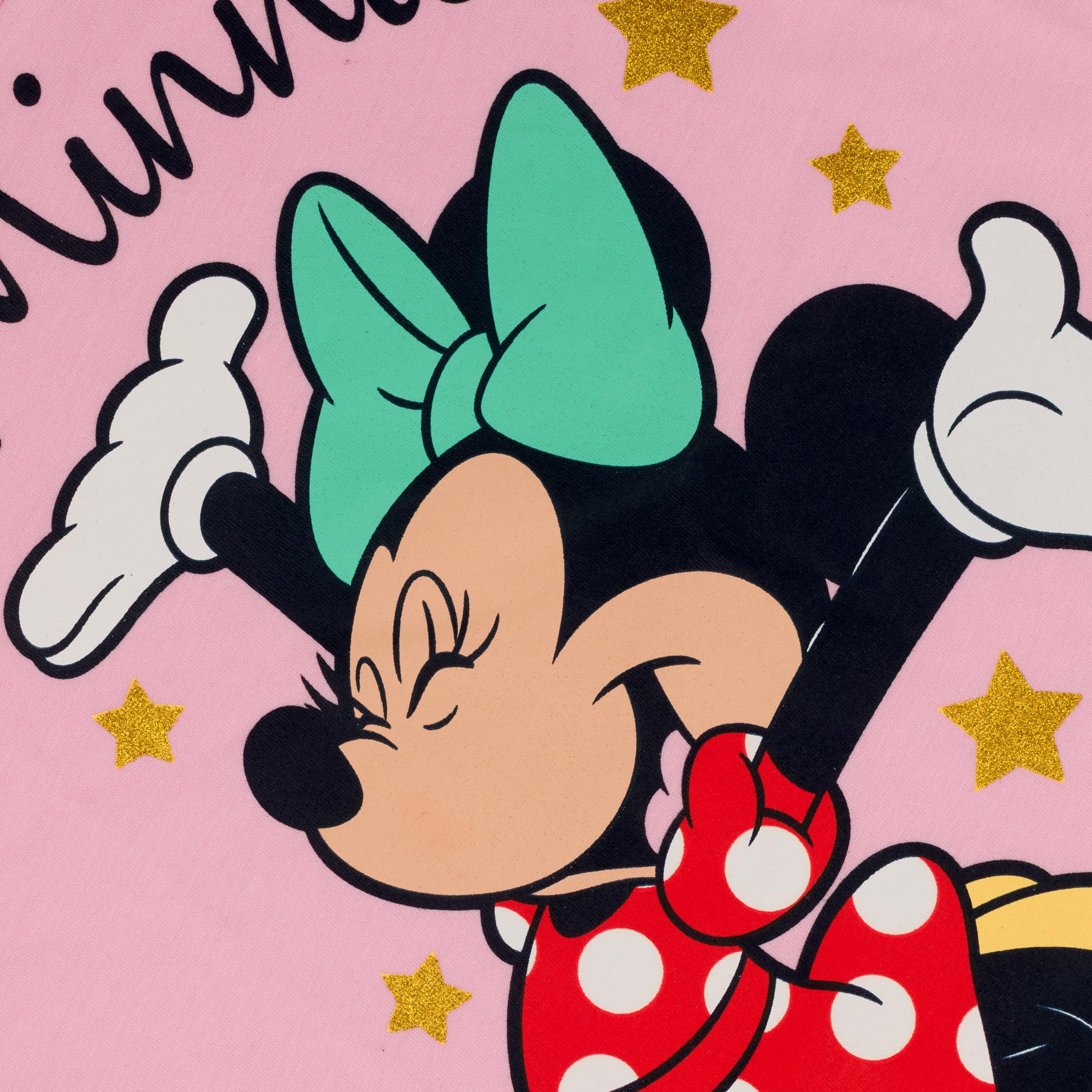 Disney Myszka Minnie, zestaw 3 koszulek dla dziewczynek z krótkim rękawem - 100% bawełna, wielokolorowa, wielokolorowa
