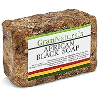 Vista 2 de GranNaturals Jabón negro africano Barra natural de cuidado de la piel de 8 onzas, rejuvenecedora cara, piel, gel de baño Puede ayudar a eliminar