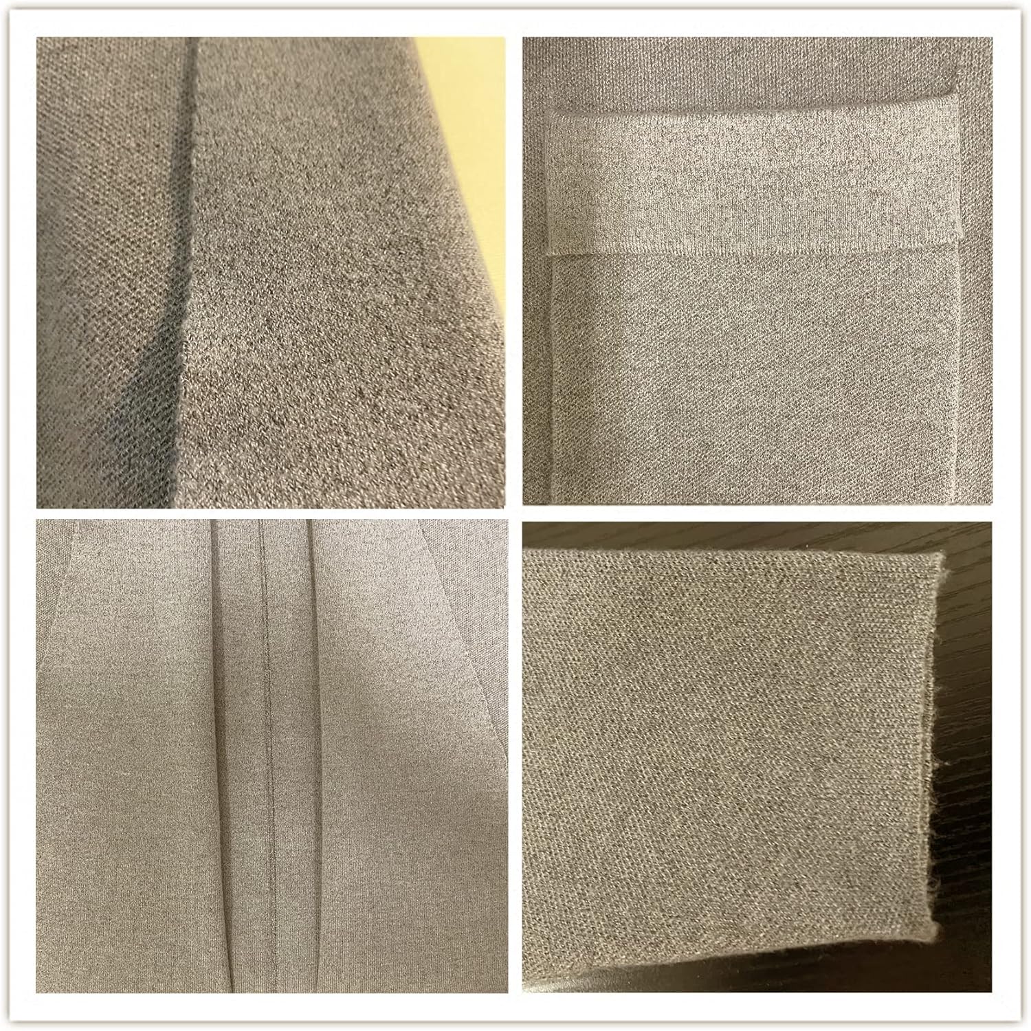 Women's Open Front Knited Loose Cardigan Casual Long Sleeve Draped Knit Pockets Long Jackets Sweater - Image 5