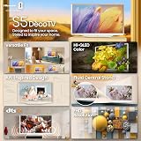 Hisense 32-Inch S5 DécoTV Series Hi-QLED FHD Smart Fire TV (32S5QF, 2025 Model) - Versatile Fit, Hi-QLED Color, Art-Inspired Design, Fluid Central Stand, DTS Virtual: X, Stream Live TV Without Cable