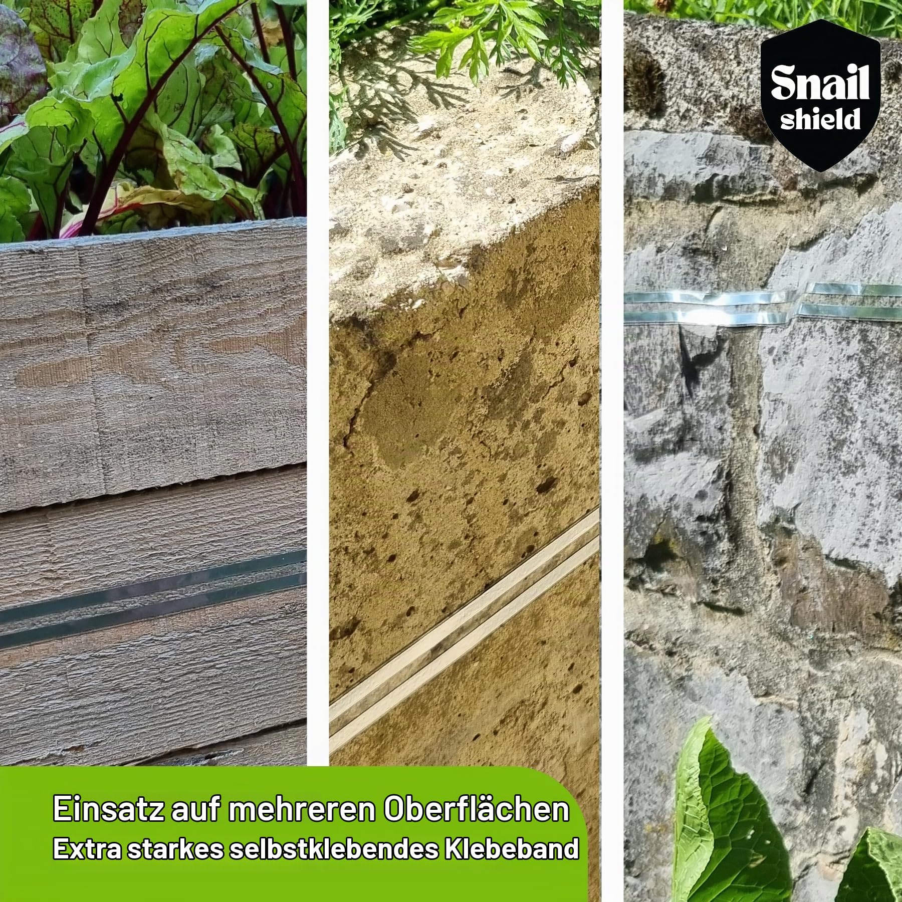Snail Shield - 2X Schneckenzaun Elektrisch Set für Hochbeet mit 3X 11m Zaunband, Schneckenschutz für Gärten, Gemüsebeet, Pflanzen, Einfache Installation, verbesserte Software 2026