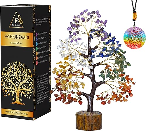 Miniatura 9 de Árbol de la vida de cristal - Árbol de Feng Shui - Regalos de oficina - Árbol de 7 chakras - Artículos espirituales - Regalos de chakras - Cristales