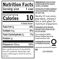 Vista 2 de Starbucks Nitro Cold Brew Café, negro sin azúcar, lata de 9.6 onzas