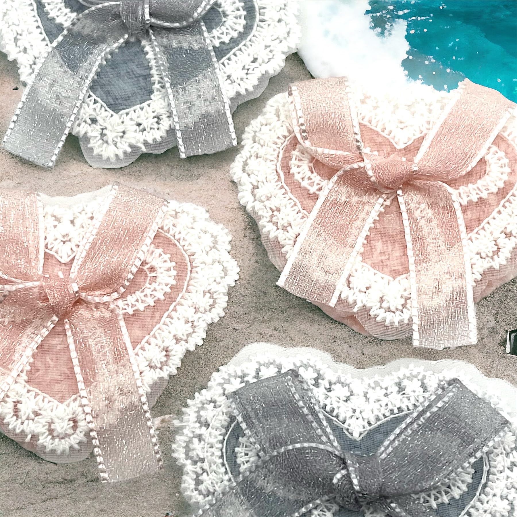 Amazon.co.jp: ワッペン モチーフ ハート レース リボン バレエコア