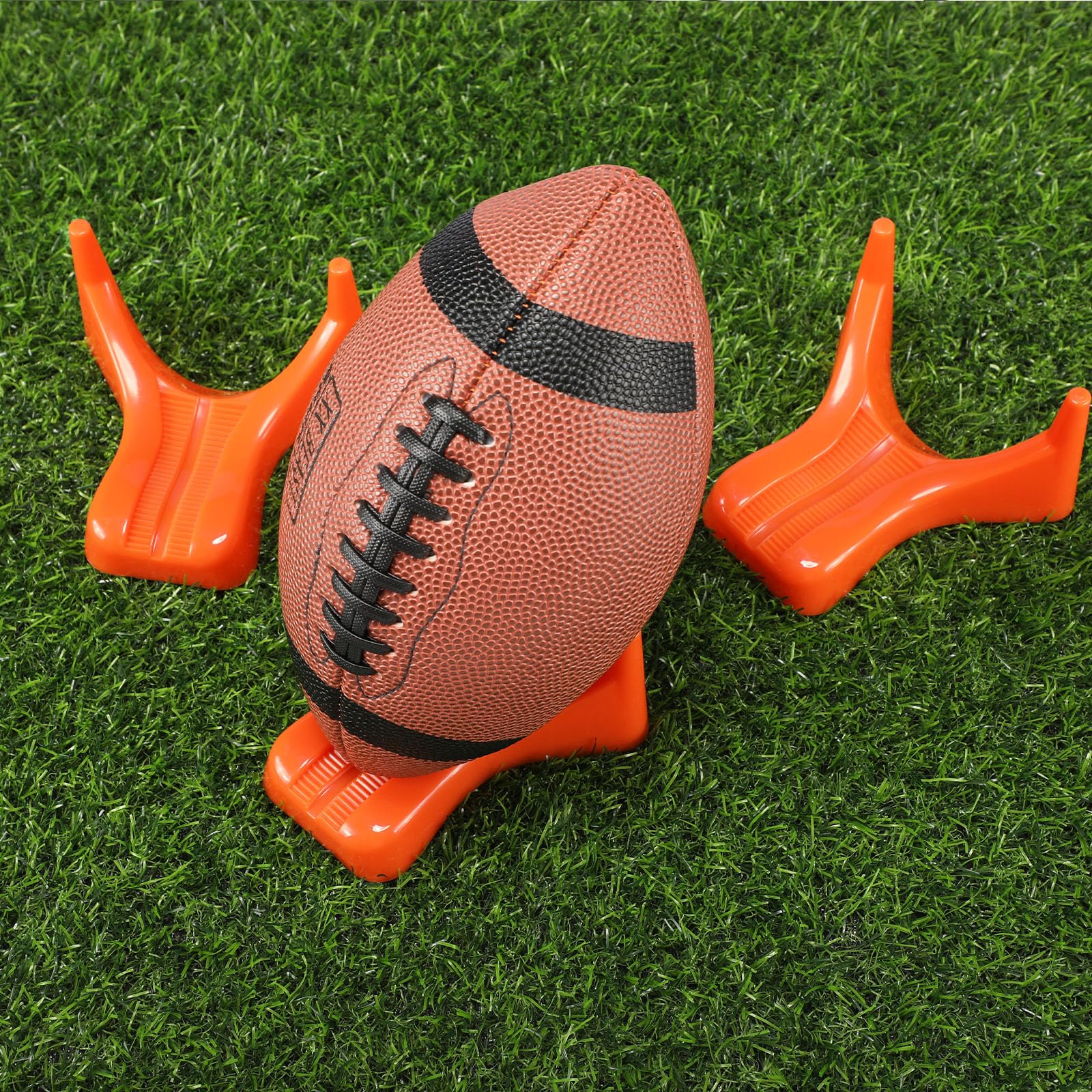 Soulchen 6 Stück Fußball-Stil Kicking Tee Rugbyball Display Ständer kompatibel für alle Ballgrößen Fußball Display Ständer für Kickoff Übungsausrüstung