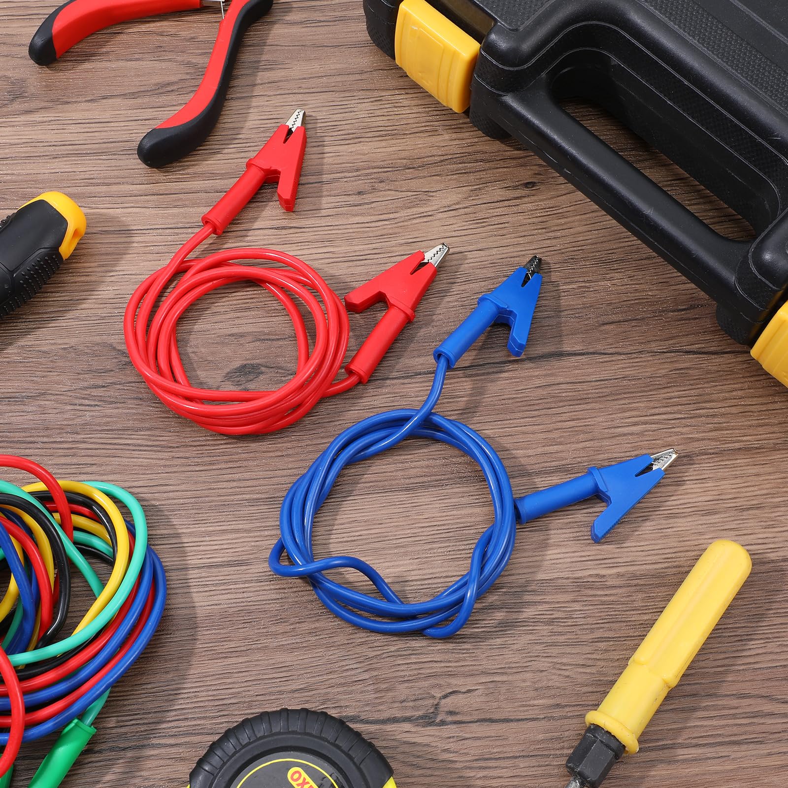 10Pcs 14 Gauge Alligator Clips with Wires for Multimeter, Heavy Duty Silicone Test Leads 15A Jumper Wires with Insulators Clips for Electrical Testing Experiment(3.3ft/1m) — Amazon image 4