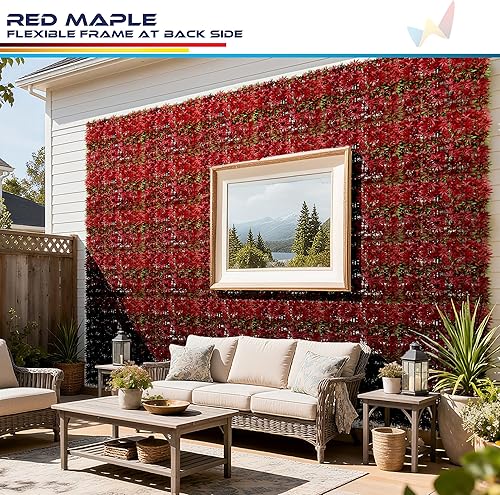 Miniatura 149 de Windscreen4less 6 paneles artificiales de boj de 20 x 20 pulgadas, seto topiario, plantas, hierba, pantalla de privacidad para exteriores, Boj