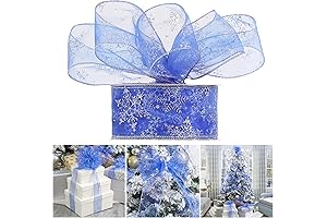 AIMUDI Blue Christmas Ribbon