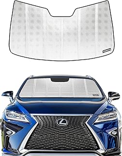 Pigenius Windshield Sun Shade for Lexus RX350/RX450h 2016-2022, RX350L/RX450hL 2018-2022. Reflective Aluminum Film Front Window Sunshade - BLAZBLOCK