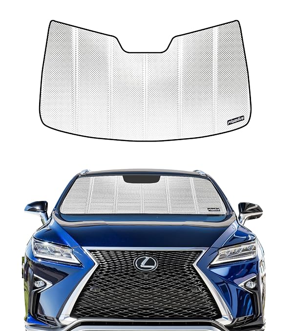 Pigenius Windshield Sun Shade for Lexus RX350/RX450h 2016-2022, RX350L/RX450hL 2018-2022. Reflective Aluminum Film Front Window Sunshade - BLAZBLOCK by Pigenius - Used condition - US$38.15