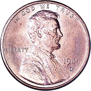 1989-D Lincoln Memorial cent listed as About Uncirculated