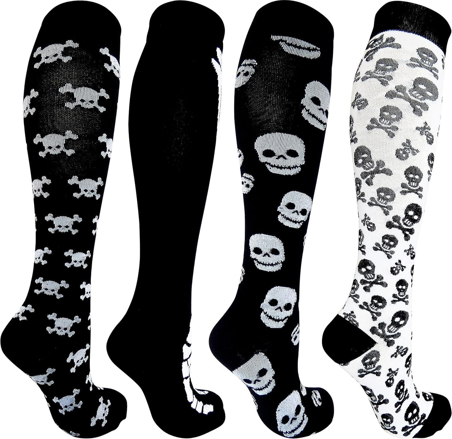 Miniatura 2 de Swell Relief 4 pares de calcetines de compresión con diseño navideño de 15-20 mmHg calcetines de compresión moderadosmedianos