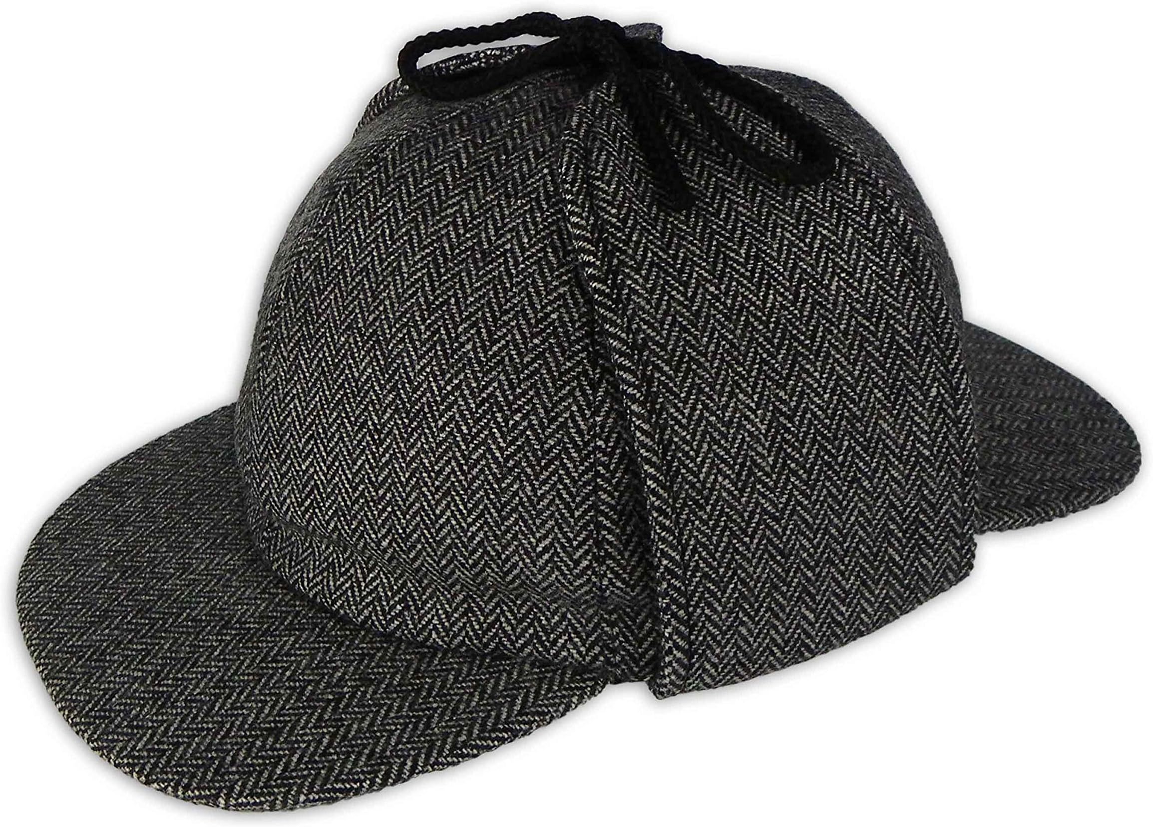 Pasquale Cutarelli Mens Wool Tweed Deerstalker Hat