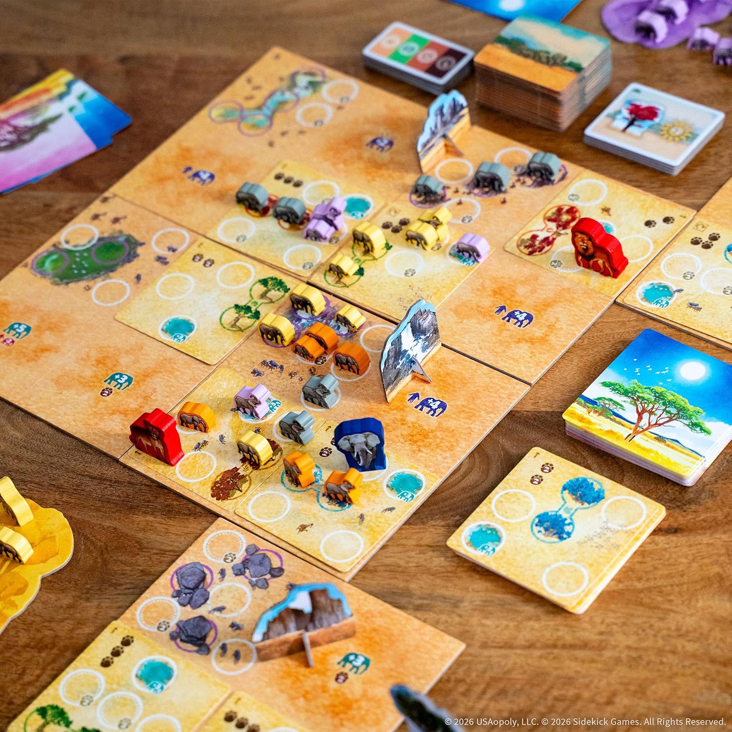 Tembo: Survival On The Savanna Board Game, Guide Your Elephant Herd Across Dangerous Terrain, A Cooperative Strategic Game for Families and Adults, Solo Campaign Included, 1-4 Players, Ages 10+