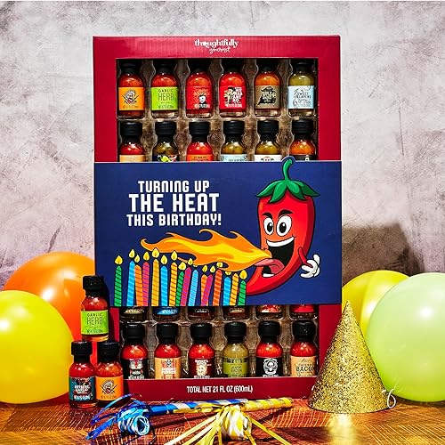 Miniatura 10 de Thoughtfully Gourmet Master - Juego de muestras de salsa picante sabores incluyen hierba de ajo whisky de manzana y más juego de 30 unidades de