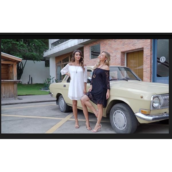 Supnier Summer Dresses for Women Beach Floral Sundress Casual Loose Dress Party Black L