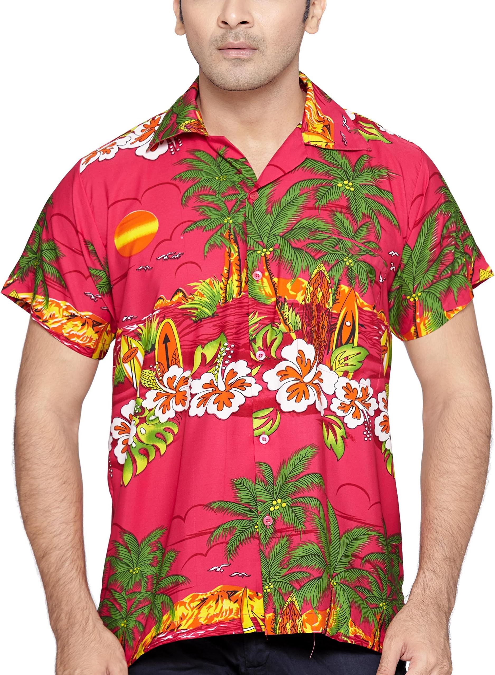 SWEET NECTAR Men's Regular Fit Classic Short Sleeve Casual Christmas Xmas Shirt L