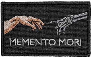 Memento Mori Tactical Funny Morale Patch for Hats, Vests, Jeans, Backpacks, All Clothes, and Gear - Highly Durable and Incredibly Resistant to Fading and Tearing - 3.2 x 2.1 in