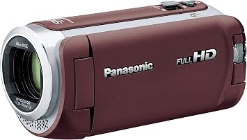 Panasonic HC-W590MS-T HD Camcorder, 64 GB, Wipe Photo, High Magnification, 90x Zoom, Brown
