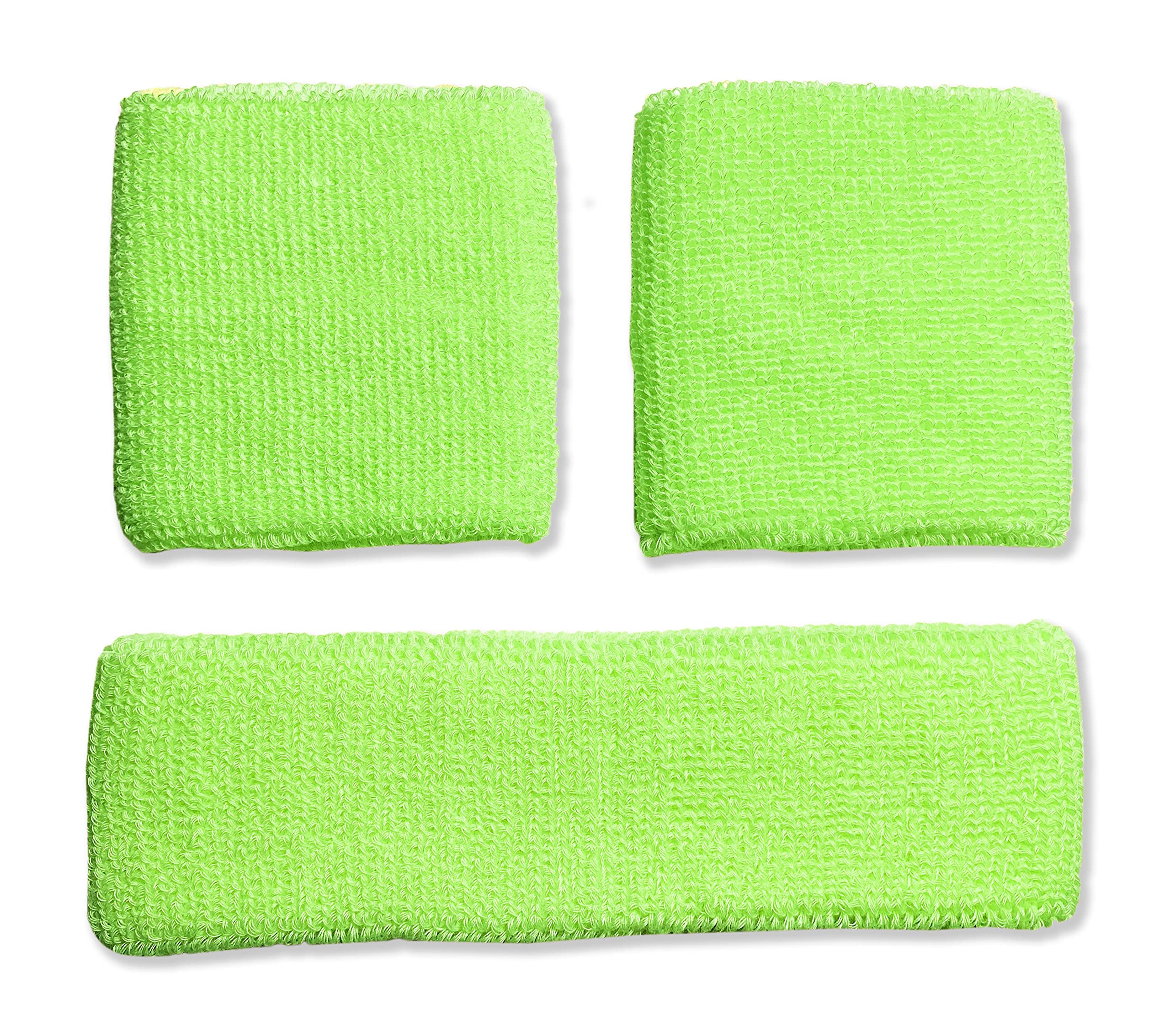 Neon Nation Sweatband Combo Set 2 Wrist & 1 Headband